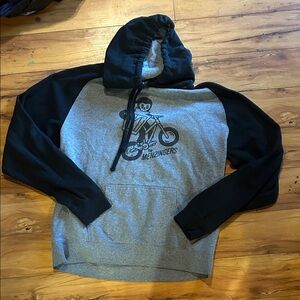 Menzingers Black and Gray Graphic Hoodie